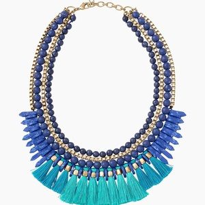 Turquoise & cobalt versatile statement necklace
